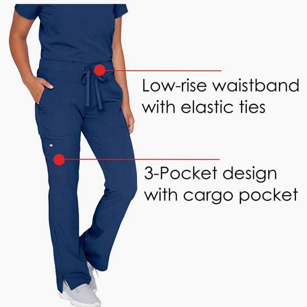 Grey's Anatomy xs/tall navy signature scrub pants